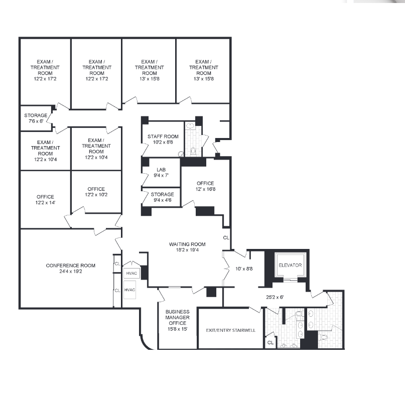 Madison Avenue, E 25th St, Built Medical Office Space For Rent 4,450 SF
