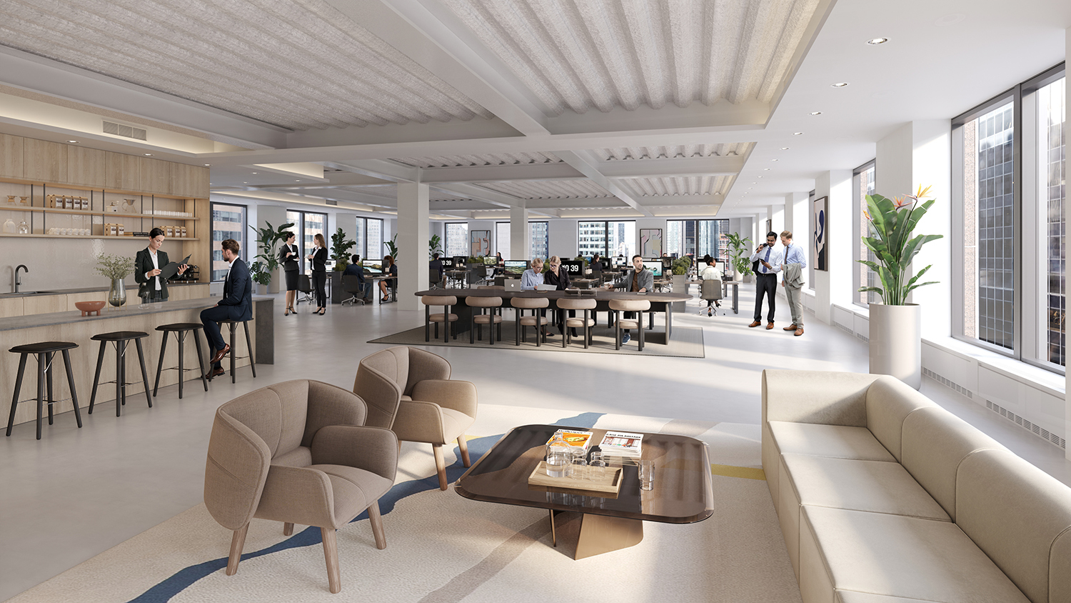 Avenue Of The Americas, Bryant Park, Fully Built Office Space For Lease 11,100 SF