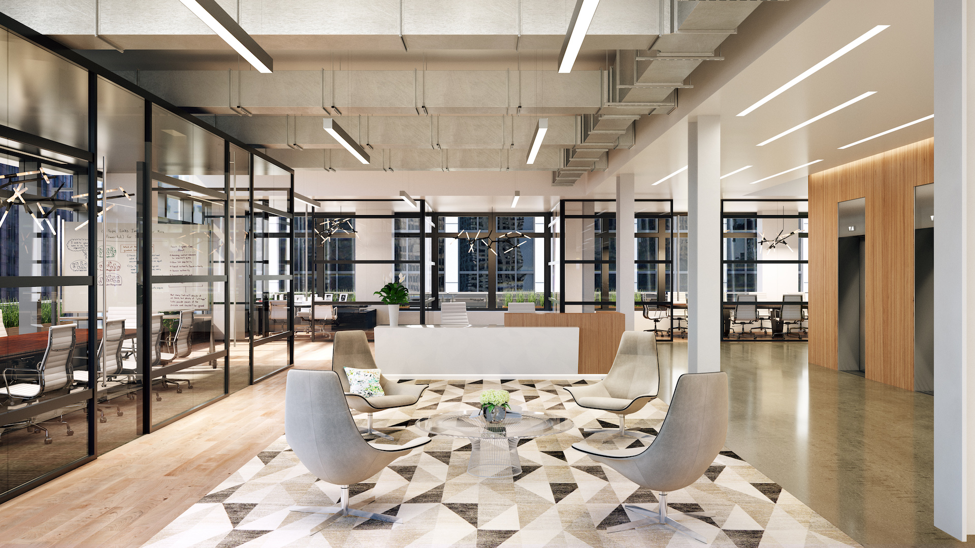 Avenue of the Americas, Rockefeller Center, Fully Built Office Space For Rent 9,500 - 16,600 SF