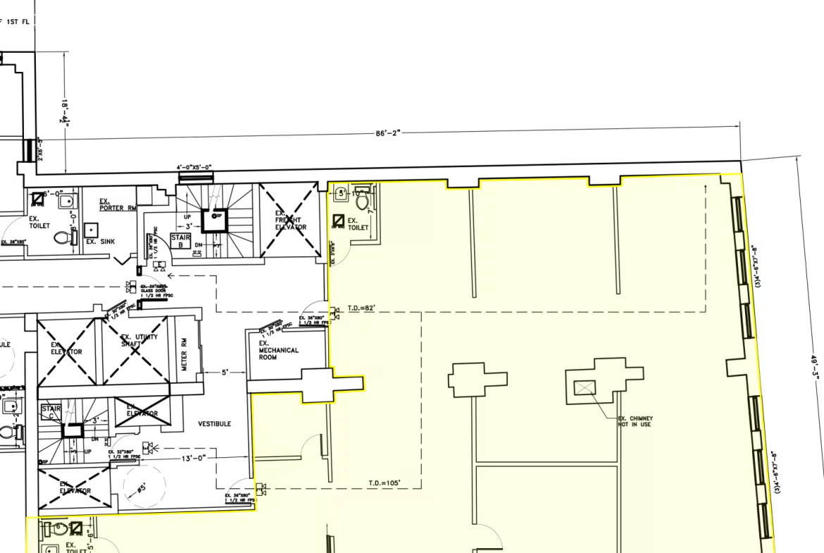 Lafayette St, City Hall, Partially Built Out Office Space For Lease 4,050 SF