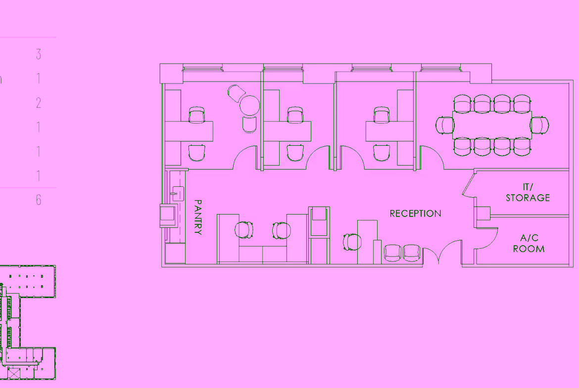 Grand Central, Lexington Ave, Fully Built-Out Office Space For Rent 1,950 - 2,400 SF