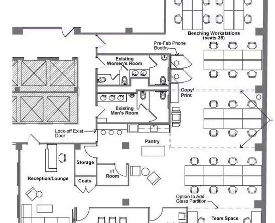 W 38th St, Garment District, Fully Built-Out Office Space For Rent 5,000 - 5,700 SF